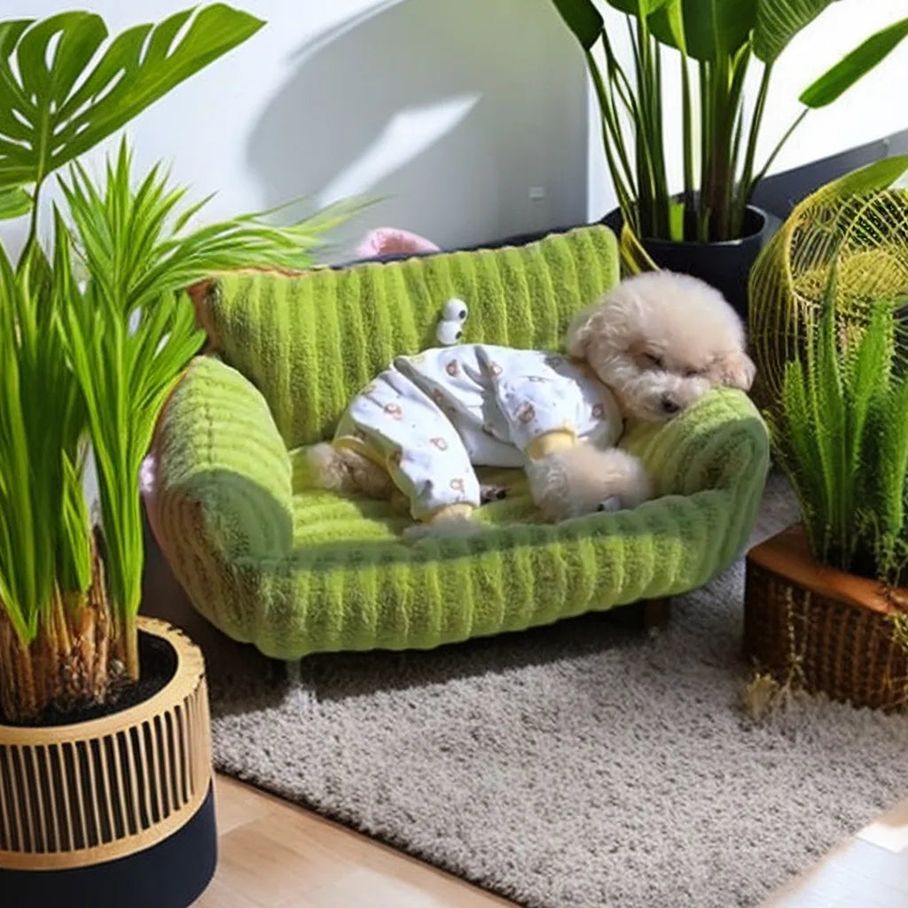 Cushion Winter Bed Puppy Special Sofa Kennel Winter Warm Pet Internet Celebrity Cat Nest Small Dog Dog Sleeping Mat