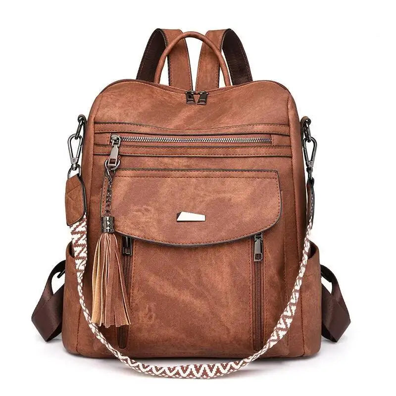 Hot Sale Luxury Women's Backpack Multifunctional Layers Double Shoulder Bags Luxury Good Quality  Spring Trend PU Women's Bag