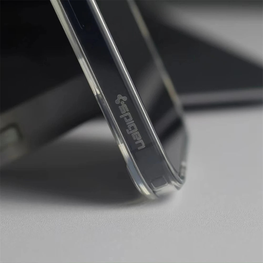 Spigen Ultra Hybrid S MagFit Designed for iPhone 17 Pro Max 16 15 14 13 12 Case Kickstand Amti Yellowing Compatible With MagSafe