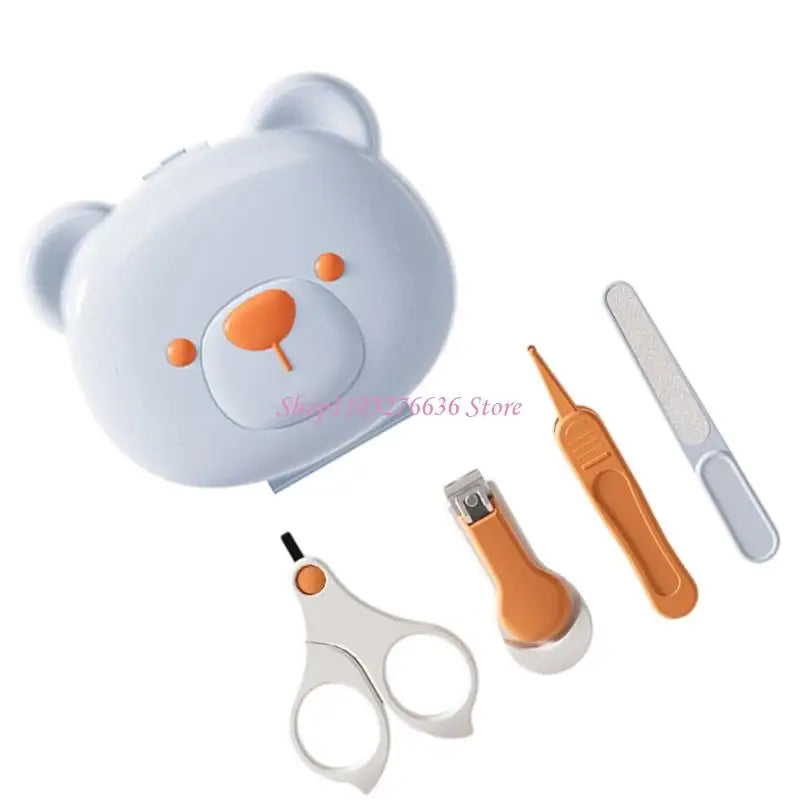 R6FD Baby Nails Care Tool Safe Grooming for Newborns Include Clippers & Tweezer