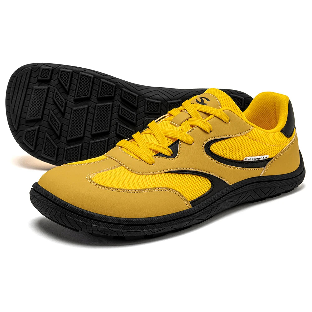 HOBIBEAR Unisex Barefoot Shoes Wide Width Minimalist Sneakers Zero Drop Classic Retro Outdoor Walking Shoes for Men Women
