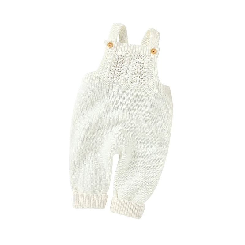 Baby Romper Set Knit Autumn Newborn Girl Boy Long Sleeve Coat Jumpsuit Outfit Hat 3PC Fashion Solid Infant Clothing Suit Sweater