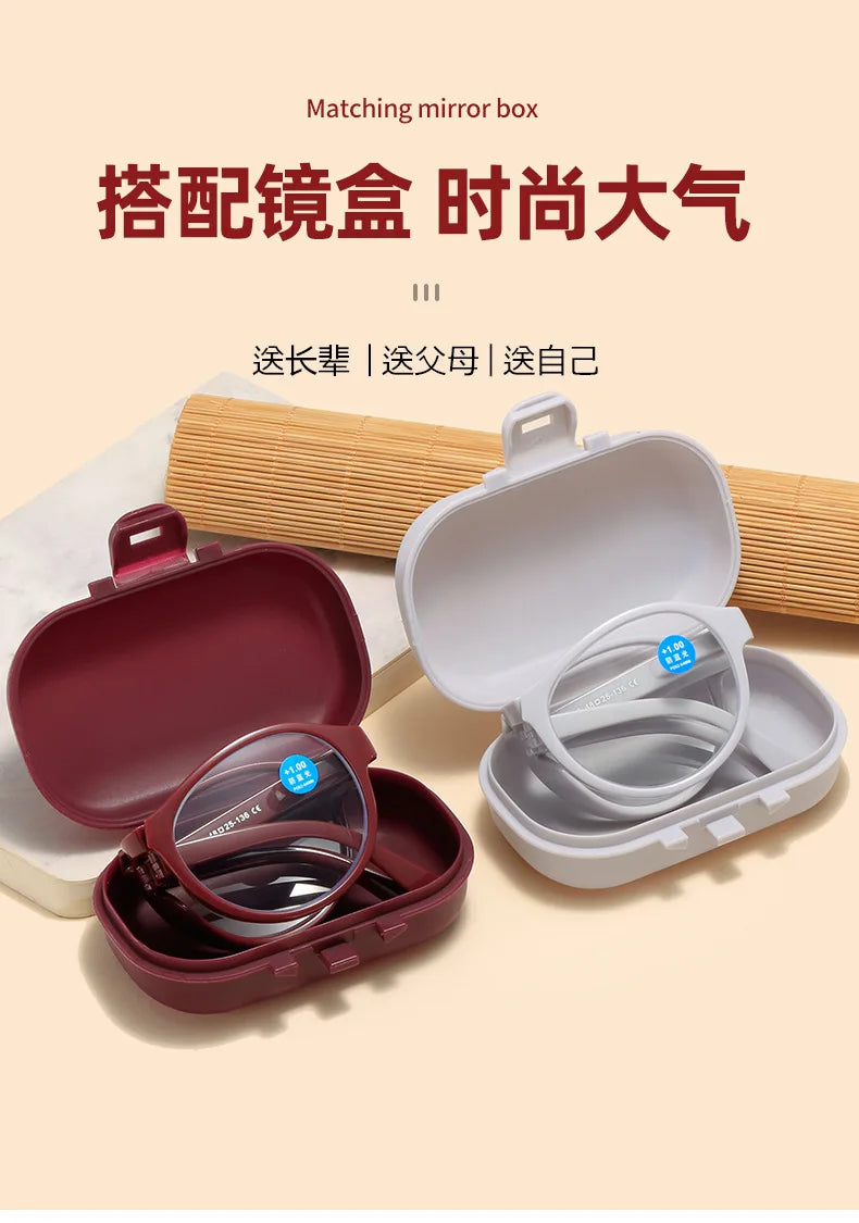 New Folding Reading Glasses Men women Anti Blue Light Presbyopia Eyeglasses Computer Eyewear with +1.5 +2.0 +2.5 +3.0 +3.5