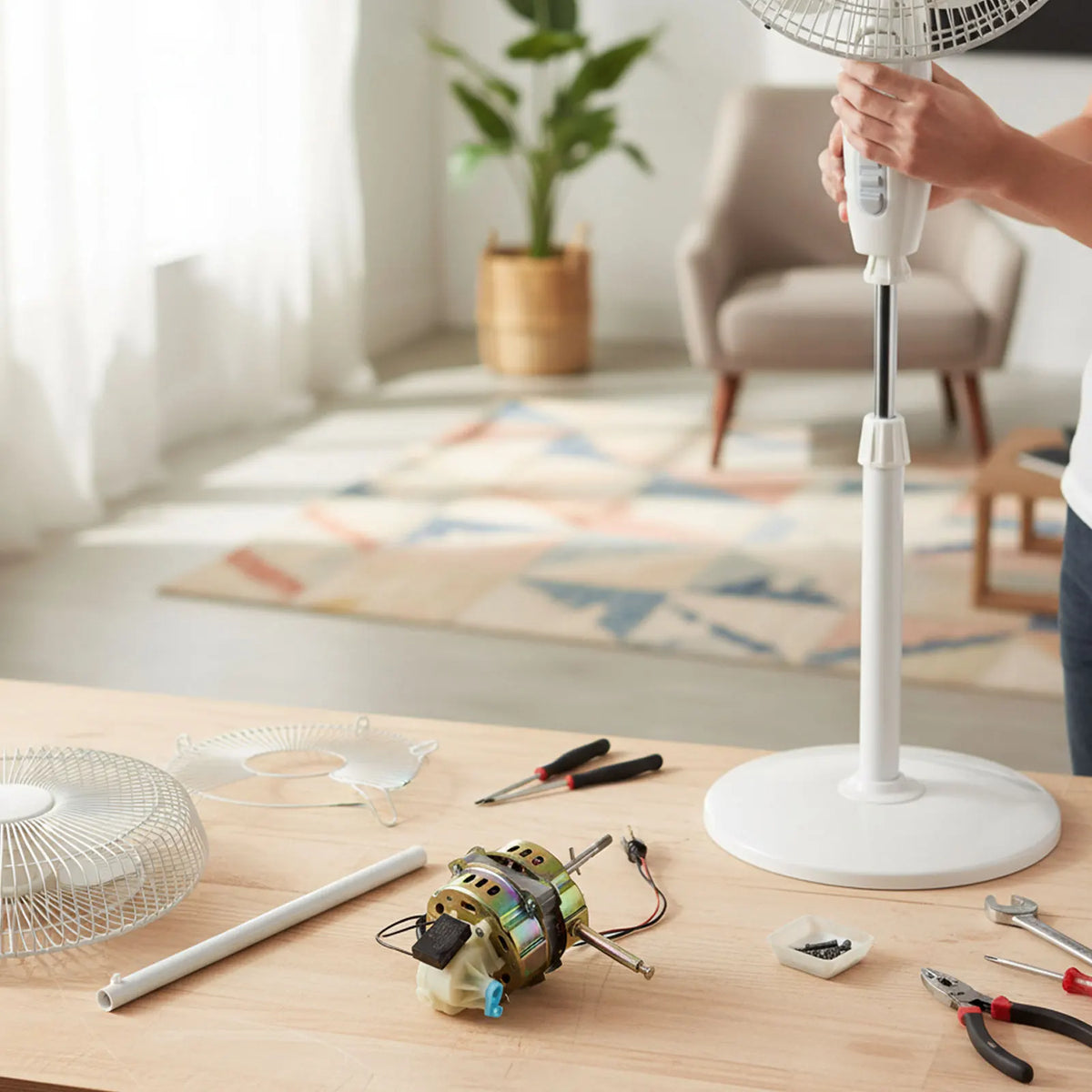 Bedroom Use Workspace Use Adjustable Speed Fan Floor Fan Motor Adjustable Speed Fan Motor As Shown For Bedroom