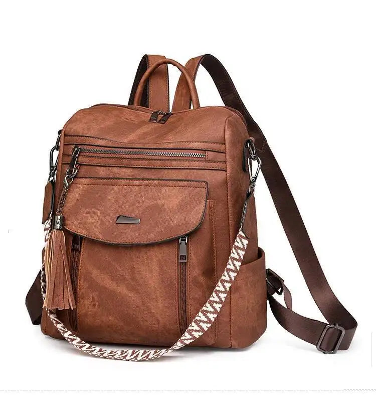 Hot Sale Luxury Women's Backpack Multifunctional Layers Double Shoulder Bags Luxury Good Quality  Spring Trend PU Women's Bag