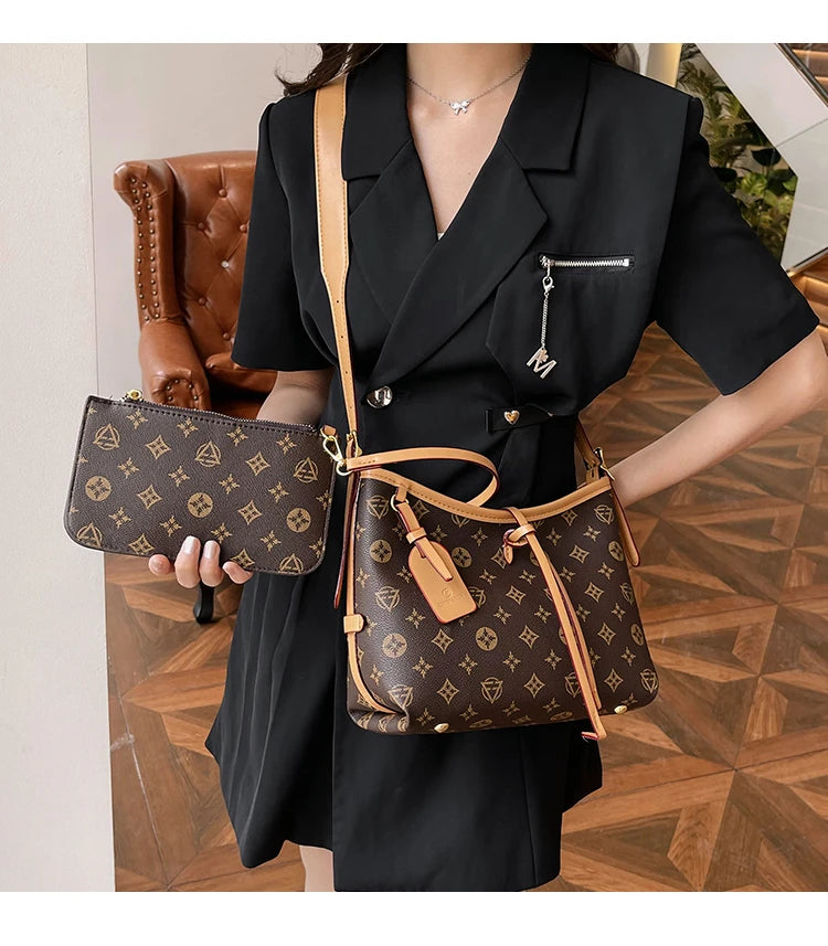 2026 Classic Luxury Leather Tote Bag Women Designer Fashion Handbag Large Capacity Minimalist Mummy Diaper Bag Travel Shoulder