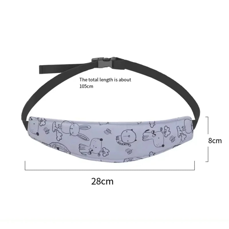 PANGDUBE 2Pcs/set Baby Head Support Strap Car Seat Headrest Pillow Adjustable Neck Protector for Infant Child Safety Travel