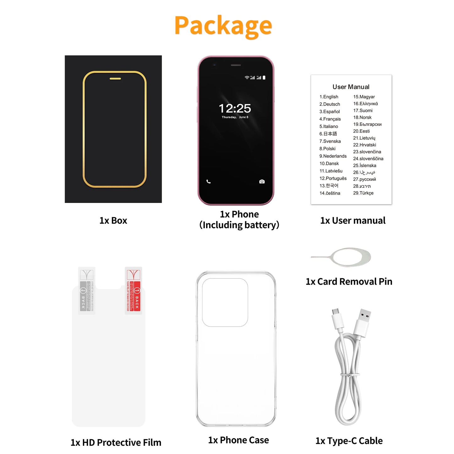 SERVO 15SE Ultra Mini Palm Smartphone 3G WCDMA Android Dual SIM WiFi Hotspot GPS Play Store 16GB ROM 3.0" Pocket Mobile Phone