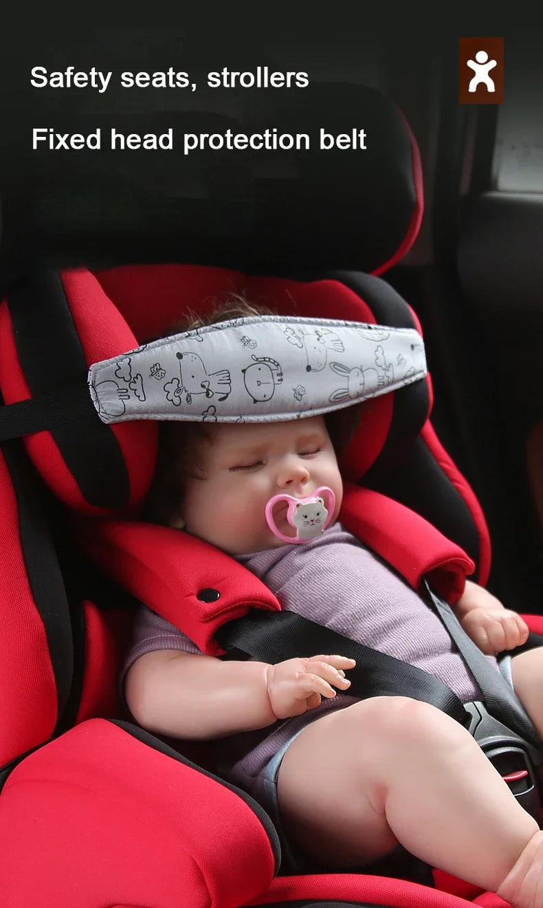 Infant Baby Car Seat Head Support Children Belt Fastening Belt Adjustable Boy Girl Sleep Positioner Baby Saftey Pillows