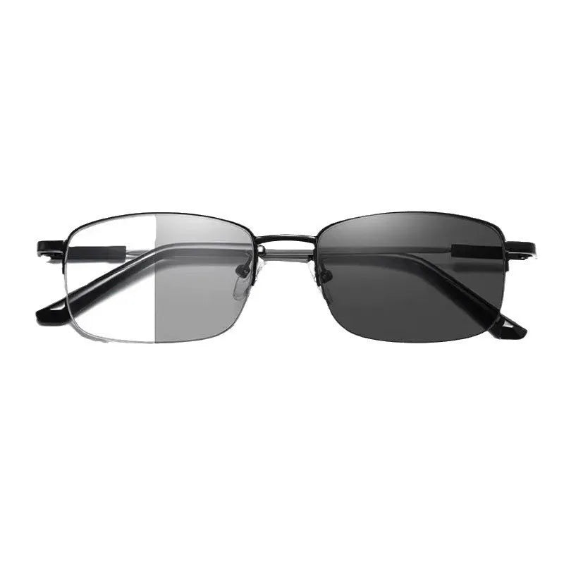 Color-changing Dual-purpose Reading Glasses Progressive Multi-focus Intelligent Zoom Titanium Memory Anti-blue Light XTP1832