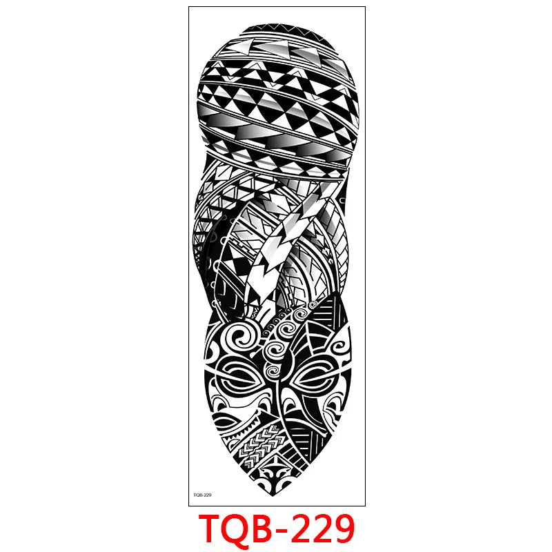 Large Arm Tattoo Stickers for Men Sleeve Waterproof Temporary Tattoo Bear Wolf Tiger Animal Fake Tattoo for Women Body Decor