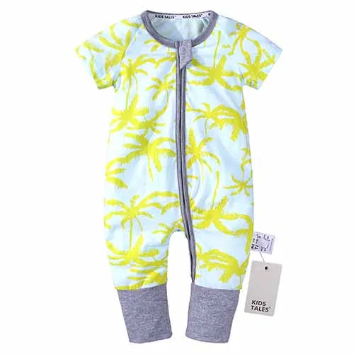 0-3years Baby Rompers Newborn Clothes Short Sleeve Infant Printing Pajamas Cotton Soft Boys Girls Jumpsuit Costume Body Suit