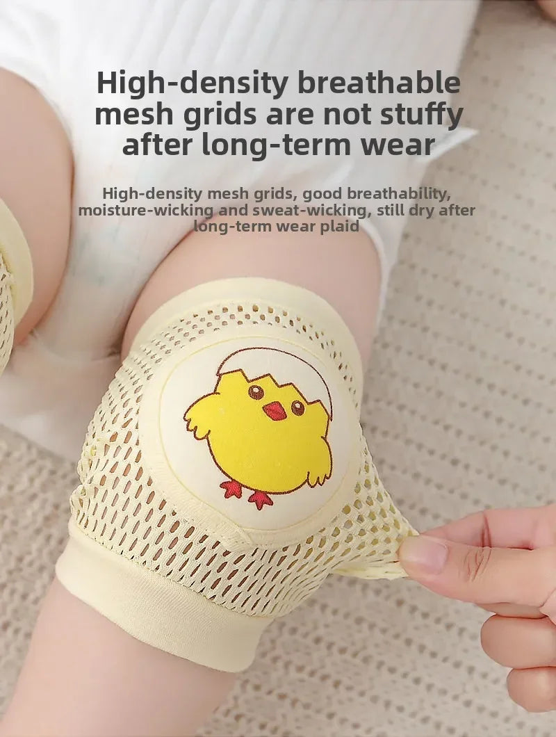 Baby Knee Pads Thin Summer Infant Crawling Protector Anti-fall Toddler Learning To Walk Knee Sleeve for Newborn Crawling Elbow