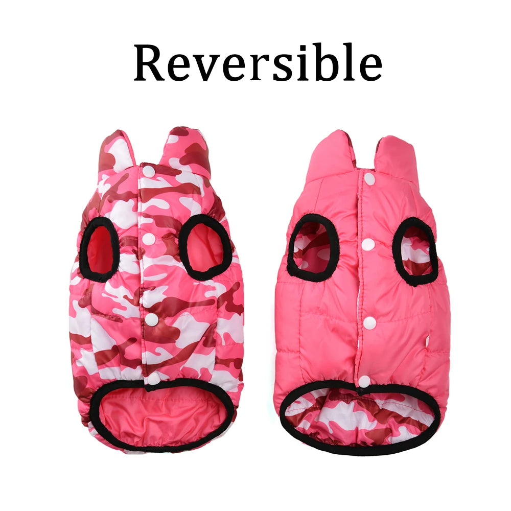Cozy Pet Clothes Reversible Dogs Vest For Small Medium Dog Cat Winter Windproof Puppy Button Jacket Coat Yorkie Schnauzer Outfit