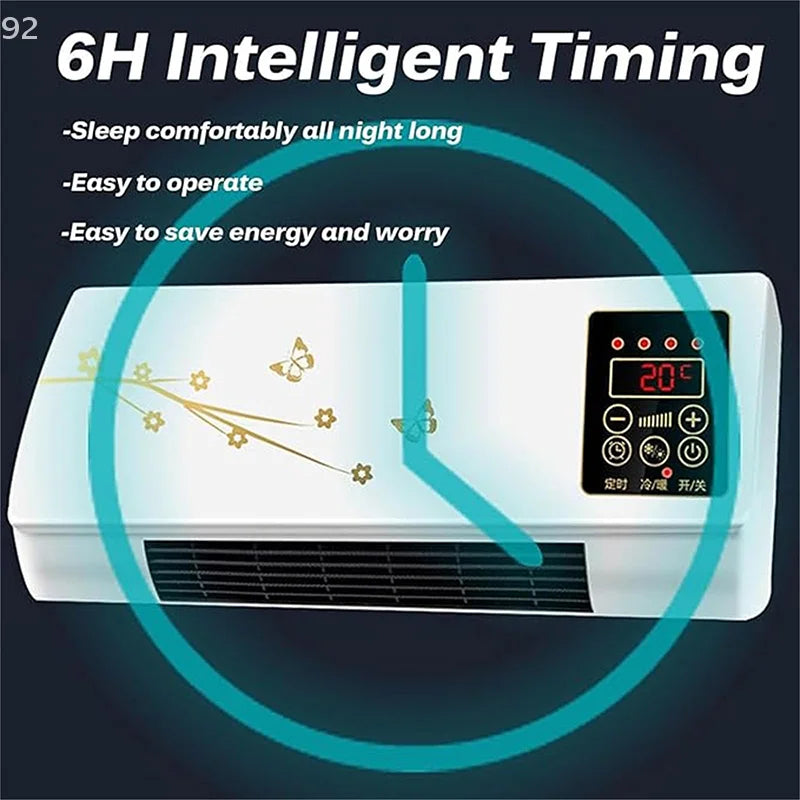 Wall-mounted Air Conditioner Fan and Heater RV Air Conditioner Fan Heater Combo Split Portable Ductless Air Conditioner