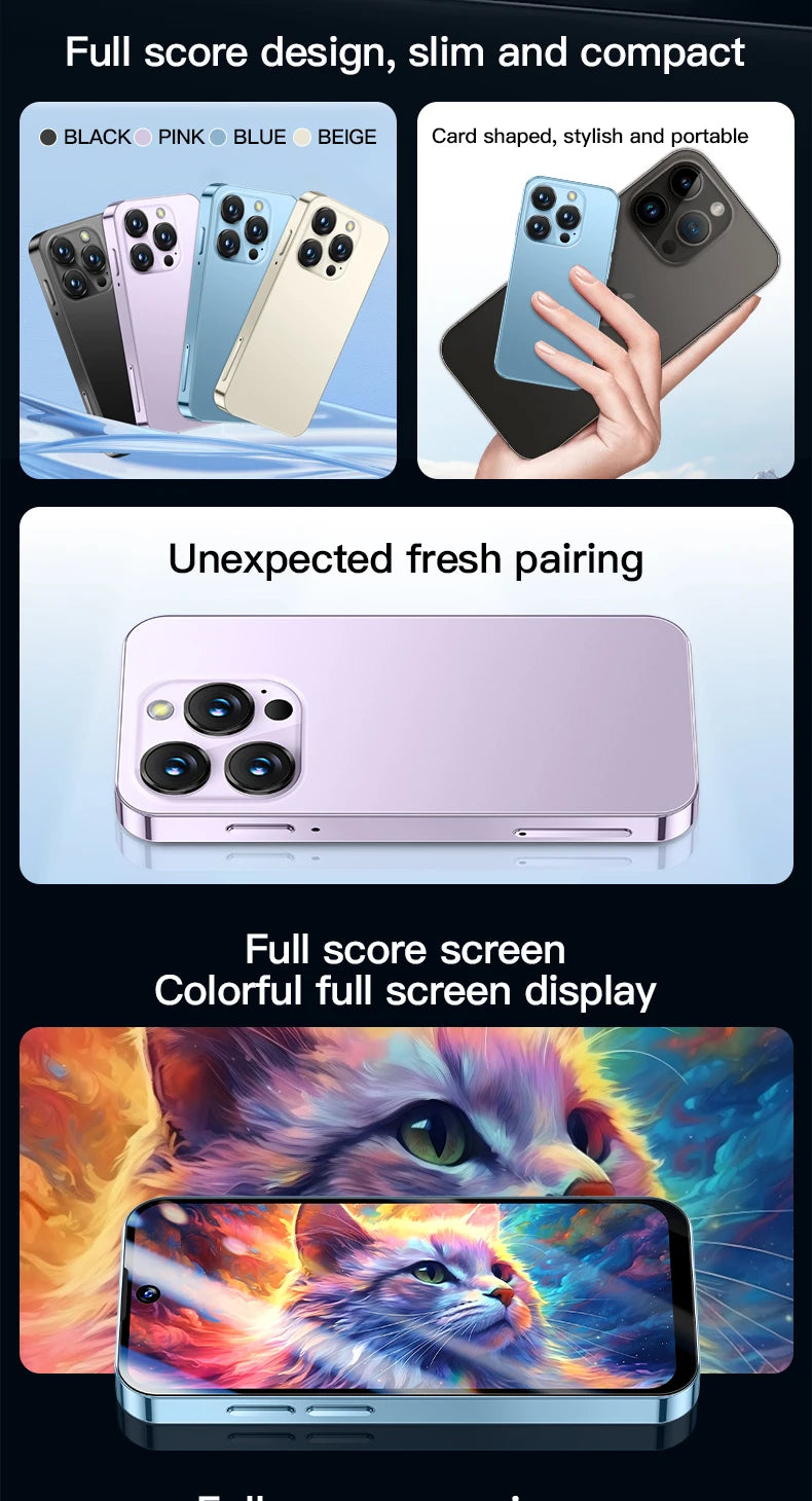SERVO 19E MAX 3.88" Unlocked Mini Android Phone 3G 2GB+16GB Dual SIM Face Unlock GPS WiFi Hotspot Play Store Pocket Smartphone