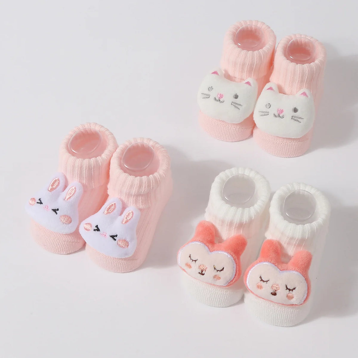 3Pairs/set Baby Socks Girls Boys Newborn Accessories Cartoon Animals Kids Gift Clothes Child Infant Stuff Cotton Breathable Sock