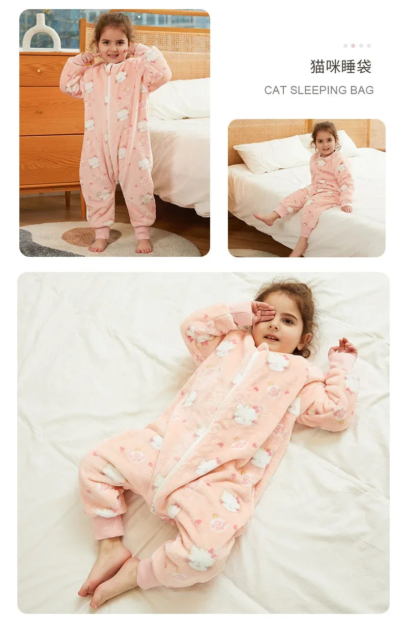 Kids Animal Dinosaur Kigurumi Costume Cosplay Cartoon Jumpsuit for Children Halloween Christmas Girls Boys Hooded Pajamas Onesie