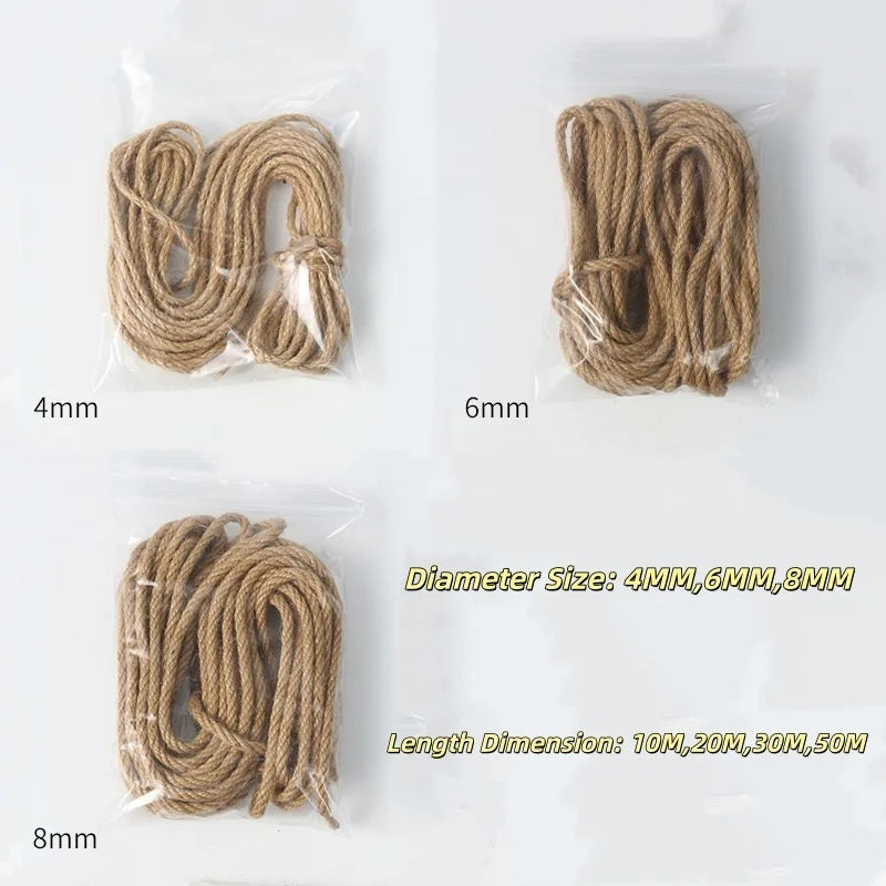 Sisal Rope Cat Tree Scratching Post Toy Cat Climbing Frame Replacement Rope Desk Legs Binding Rope for Cat Sharpen Claw