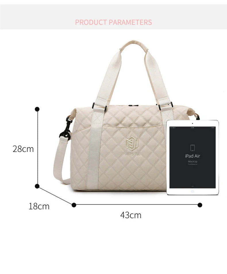 Large Capacity Outdoor Waterproof Travel Bag Luggage Handbag Women Shoulder Bag Oxford Men Sports Gym Bag Female Crossbody Bags