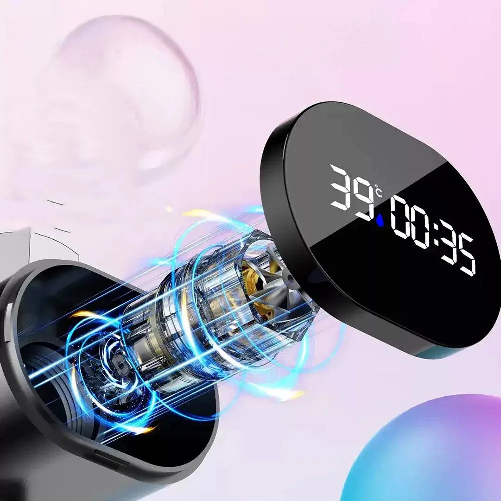 LED Digital Shower Thermometer for Bathtub and Shower Use Self-Powered by Water Pressure No External Power Needed