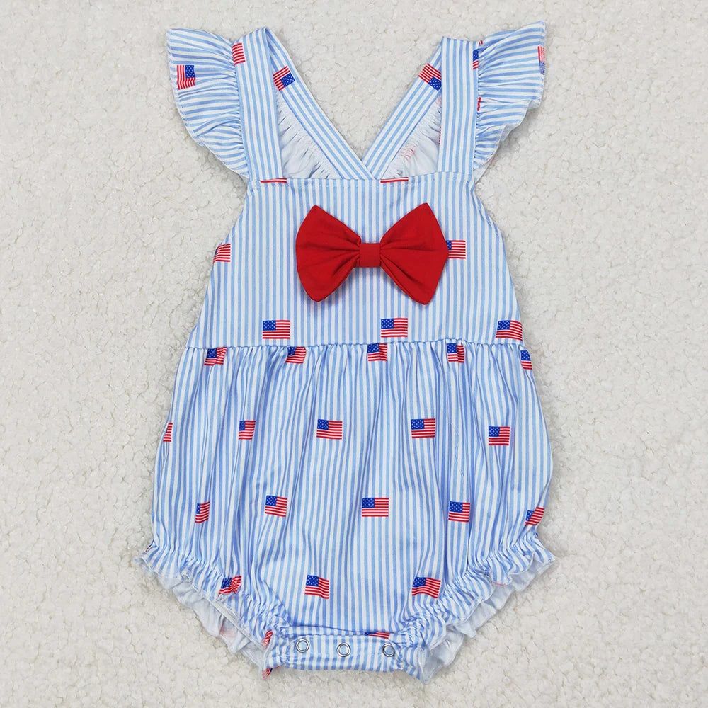 New Fashion Baby Girls Rompers Pink Checkered Flowers Short Sleeve Rompers Boutique Toddler Girls Bubbles Summer Baby Onesie Hot