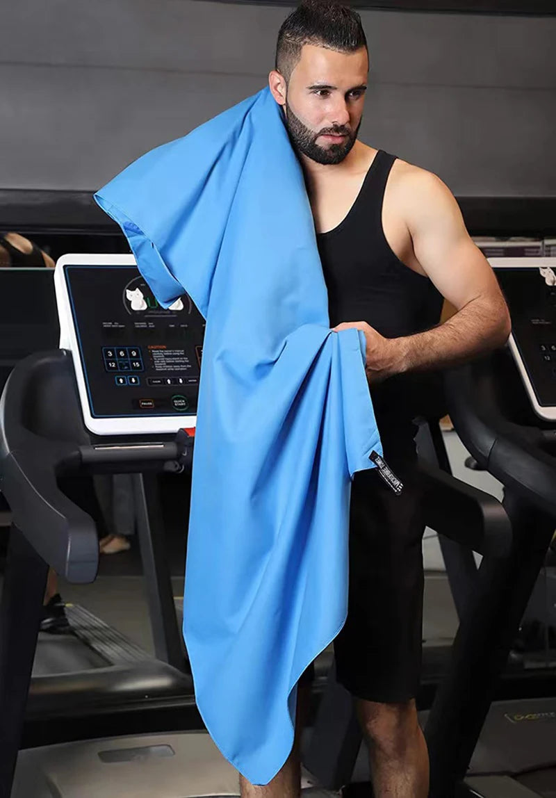 Quick-Drying Sports Towel 40x80/76x152CM Blue Grey Green Orange Swimming Gym Fitness Camping Running Beach Washcloth Towels