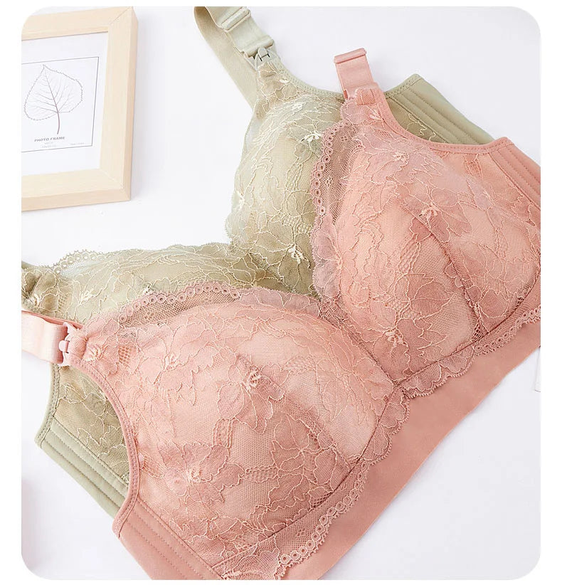 Breastfeeding Underwear Frontal Woman Plus Size Seamless Bra Feeding Nursing Bra Wirefree Pregnant Women Maternity Bras