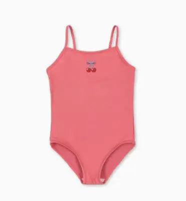 Kids Swimwear for Girls KS Brand New Summer Baby Swimsuit Cute Cherry Kids Outfit Set Holiday Beach Bikini Children Clothing