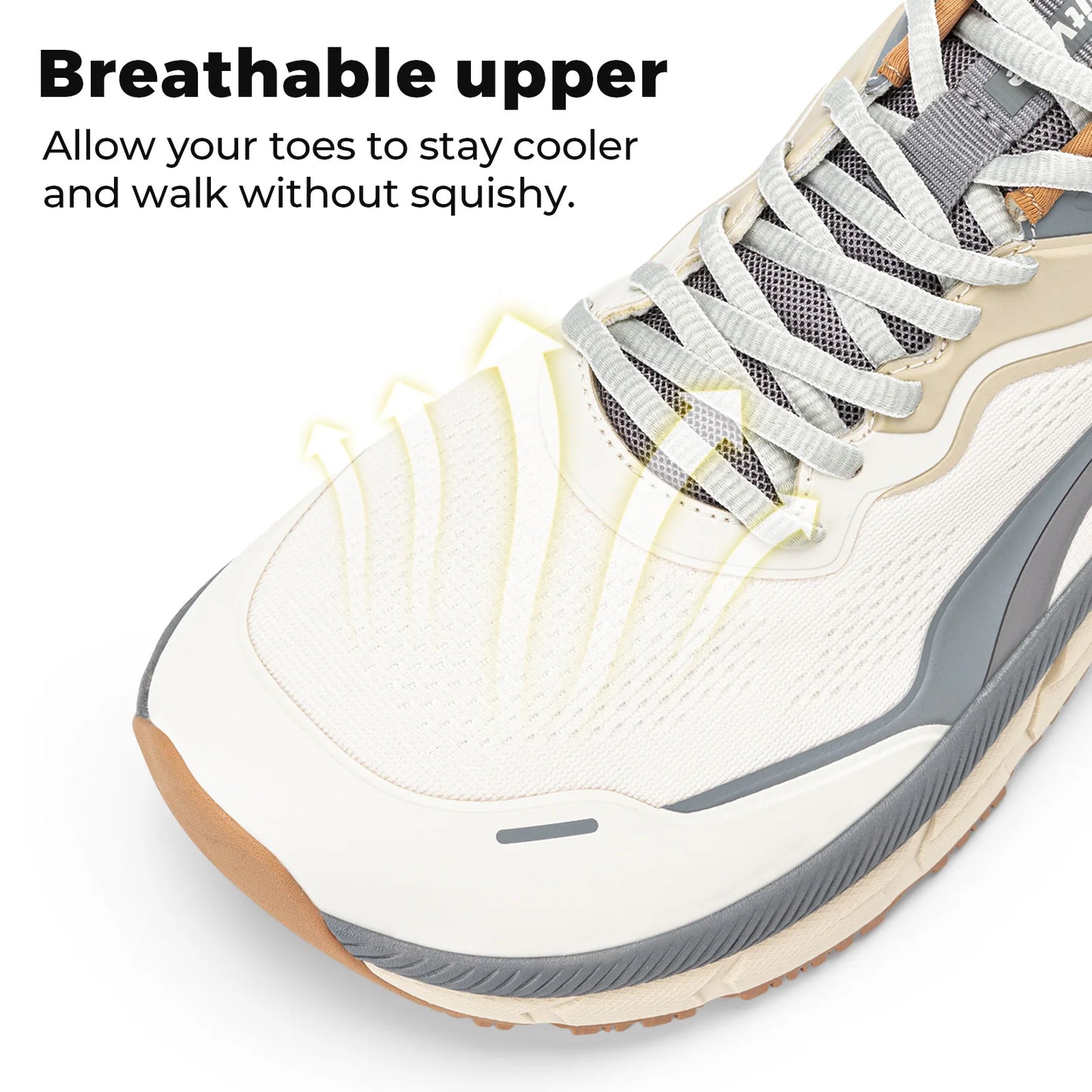 FitVille Extra Wide Men's Running Shoes Breathable Causal Sneakers Cushioned Sports Jogging Shoes for Men Non Slip Arche Support