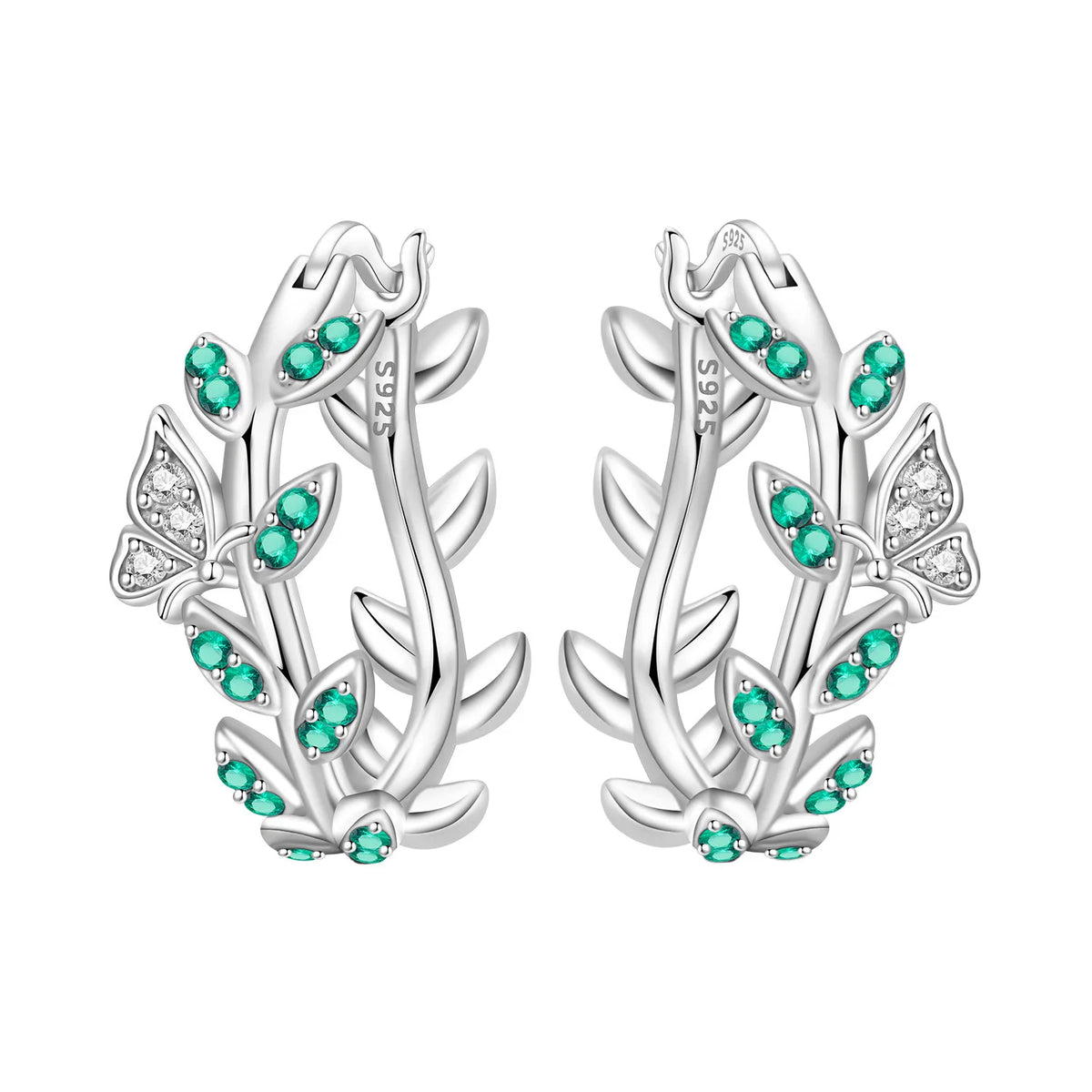 925 Sterling Silver Needle Iris Flower Hoop Earrings for Women Original Elegant Versatile Jewelry Birthday Party Fine Gift 2026