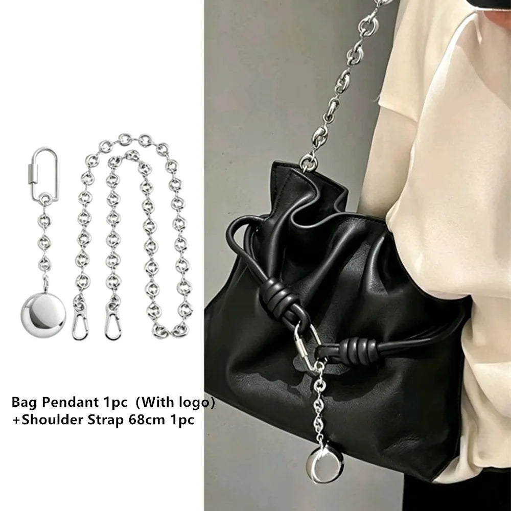 New Women Replaceable Alloy Bag Chain Strap Detachable Purse Handbag Bag Straps Resin Crossbody DlY Shoulder Bag Accessories