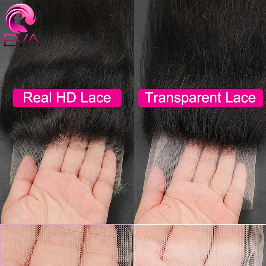 13x4 13x6 HD Lace Frontal Only Real HD Lace 5x5 Closure Melt Skins 6x6 7x7 9x6 HD Lace Closure Invisible Human Hair HD Closure