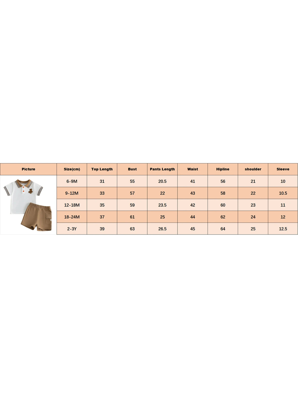 Toddler 2Pcs Baby Boy Summer Outfits Short Sleeve Bear Embroidery T-Shirt + Shorts Set  Clothes