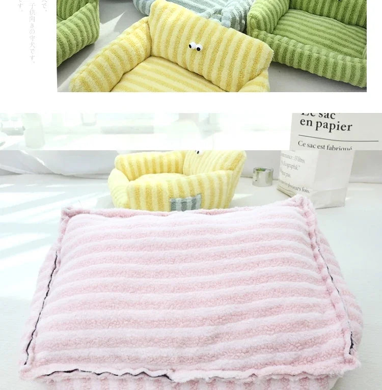 Cushion Winter Bed Puppy Special Sofa Kennel Winter Warm Pet Internet Celebrity Cat Nest Small Dog Dog Sleeping Mat