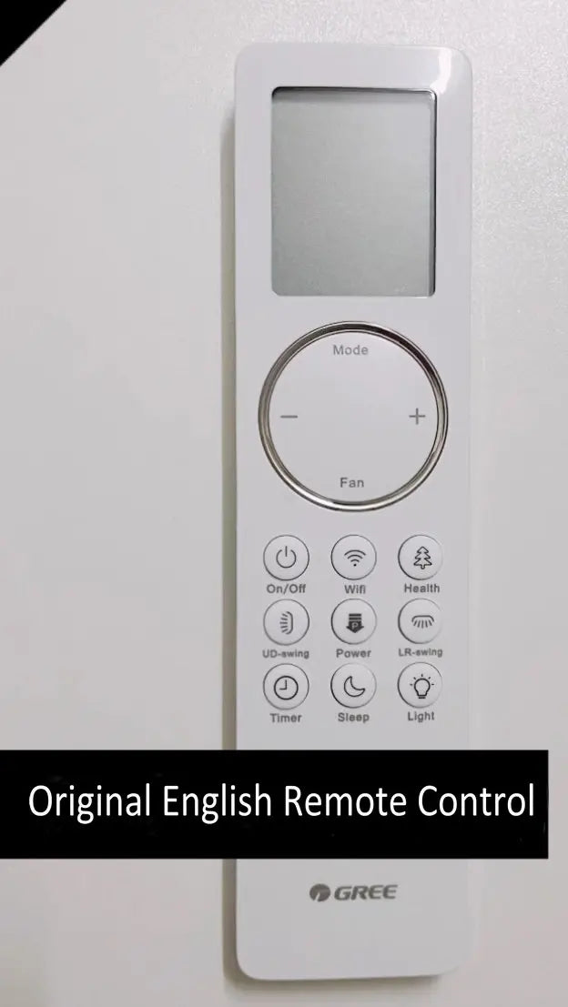 Gree's Brand New Original Remote Control with Various English Versions, Compatible with Both Split and Cabinet Machines