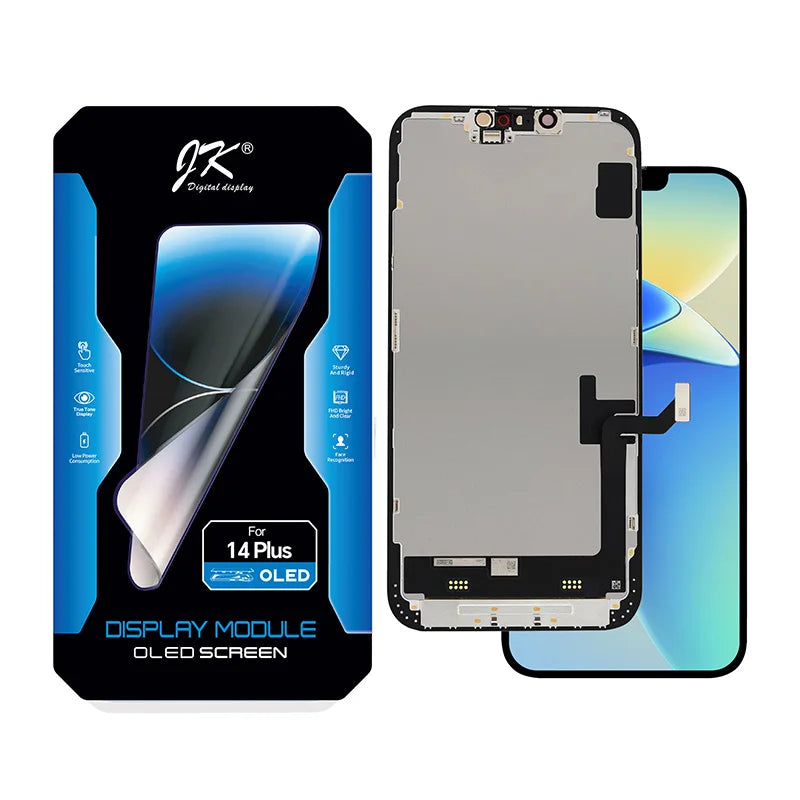 JK SOFT and Hard OLED Screen LCD Display Replacement iPhone 12 13 14 15 16 16e 17 Pro Max
