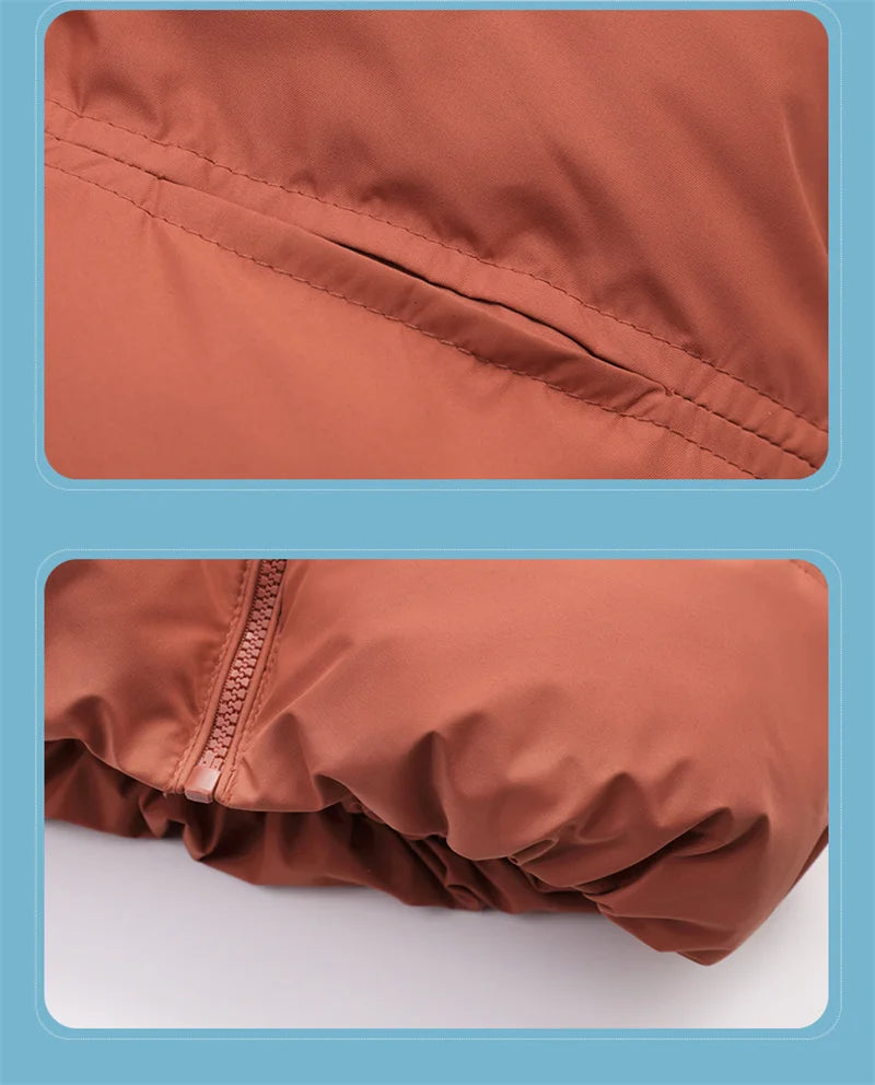 New Baby Warm Jacket Winter Toddler Thickened Outerwear Boys Girls Solid Hooded Coats Children Windproof Overcoat Snowsuit 2-6Y