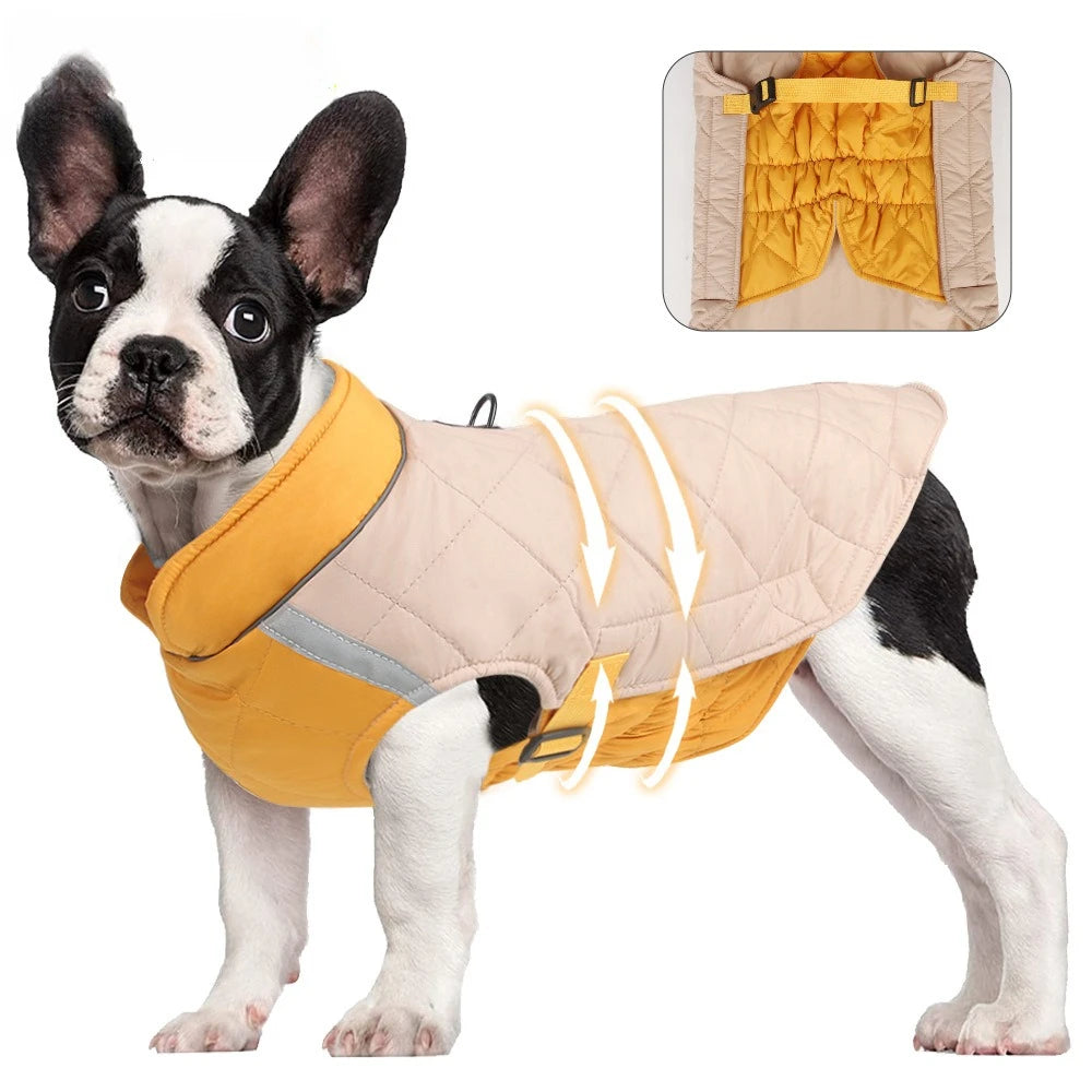 New Winter Pet Dog Clothes Thickened Fighting Dog Clothes Reflective Dog Cotton Clothes Pet Clothes