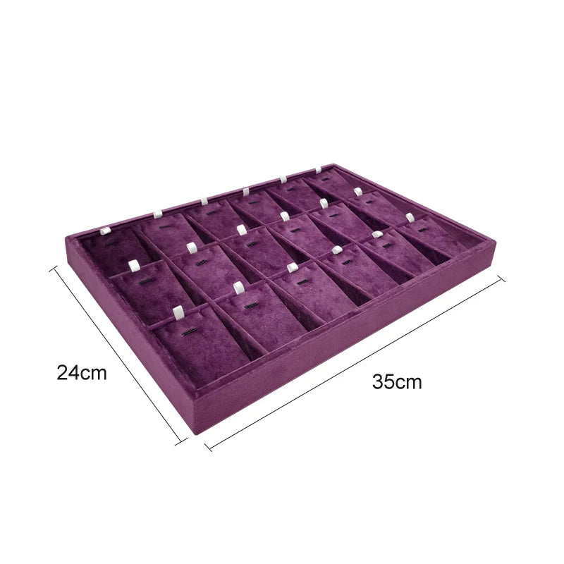 Large capacity jewelry display tray 35*24cm ring earring necklace storage holder Personal jewelry collection decoration tray