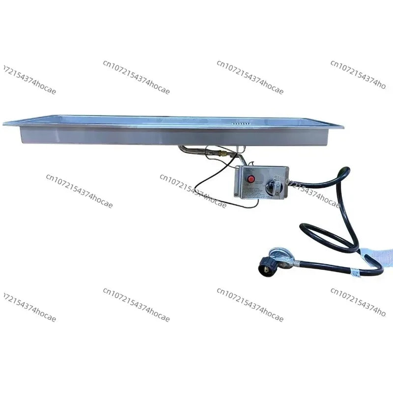 36× 12inch Stainless Steel Gas Propane Fire Pit Fire Stove Table Accessories