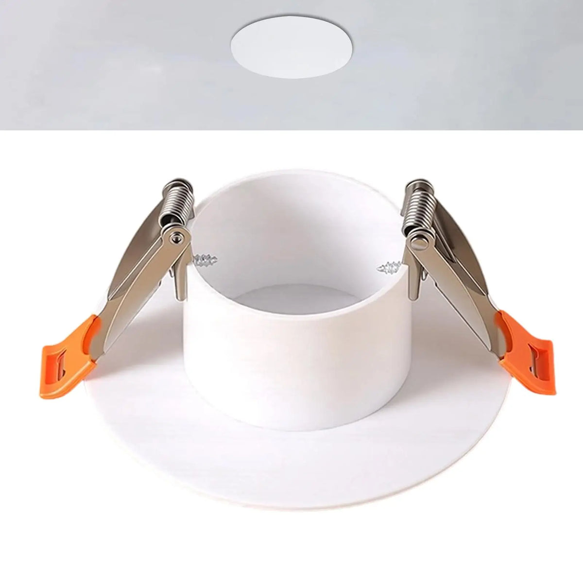 Ceiling Hole Cover Plate 1PC Decorative Round Panel Buckle Design Wall Mounted Hole Repair for Home Kitchen Living Room