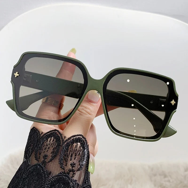 Fashion Oversize Square Sunglasses Women Luxury Personlity Gradient Sun Glasses Female Outdoor Shades Oculos