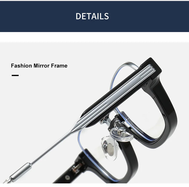 2023 New High Quality Luxury Anti Blue Light Reading Glasses for Men and Women's Photochromic Eyeglasses With Diopter 0 to +600