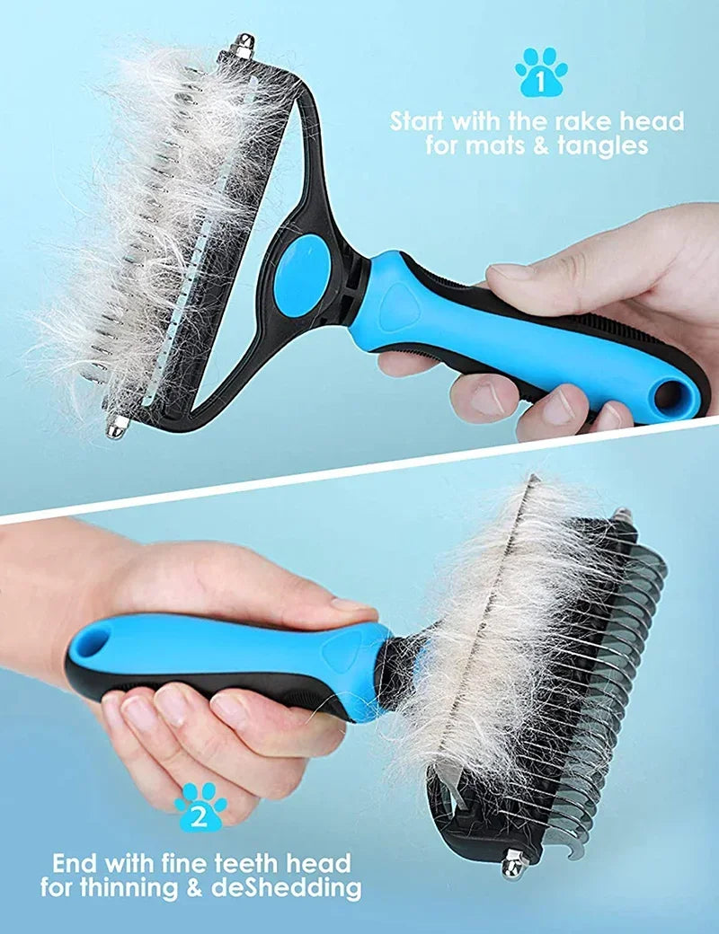 Pet Grooming Comb Cat Grooming Knot Opener Fine Toothed Hair Brush Dog Hair Removal Comb