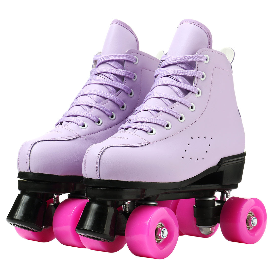 2025 Double-Row Roller Skate Shoes  4 Wheels Skates For Women Men Outdoor Sport Skating Training Quad Sneakers Size 34 35 36-45