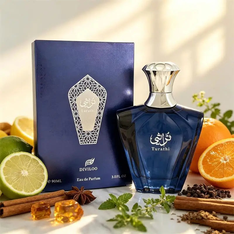 Luxury Arabian Perfume Classic Woody Cologne Jasmine Lemon Amber Scent Long-lasting Fragrance Unisex Eau De Toilette