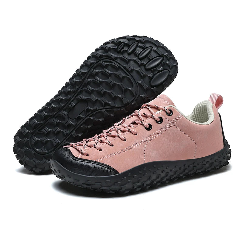 Couple Outdoor Hiking Shoes Slip On Mountaining Shoes Men Wide-Toe-Box Barefoot Shoes for Men Women Walking Shoes Men Sneakers