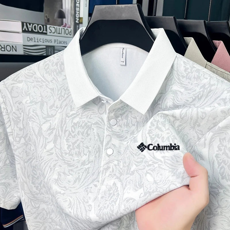 Designer Men's Short Sleeved Polo Shirt Summer New Cool Breathable Fashion Original Print T-shirt Business Casual Men's Clothing