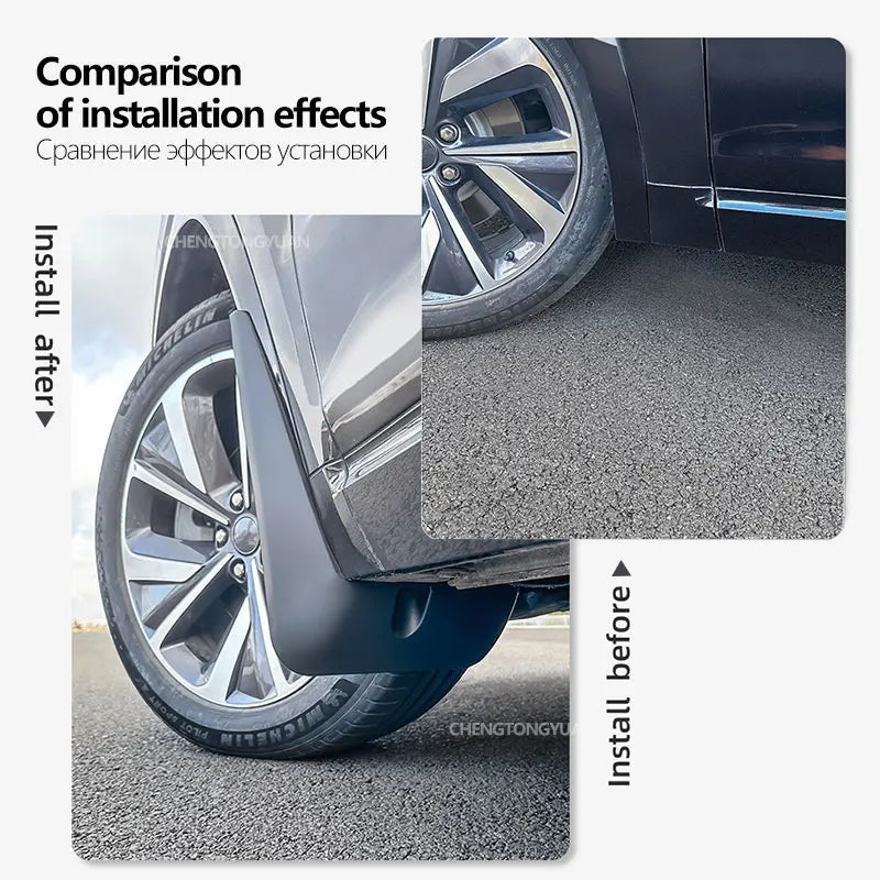 4Pcs for Renault Captur 2020~2024 Mudguards 2021 2022 Anti-splash Front Rear Wheel Fender Grade Mudflaps Accessories Car Styling
